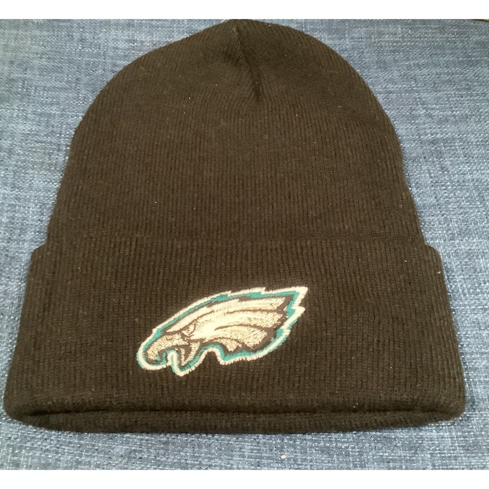 Philadelphia Eagles Long Beanie Skull Cap Hat Embroidered PHI Cuff Cuffed